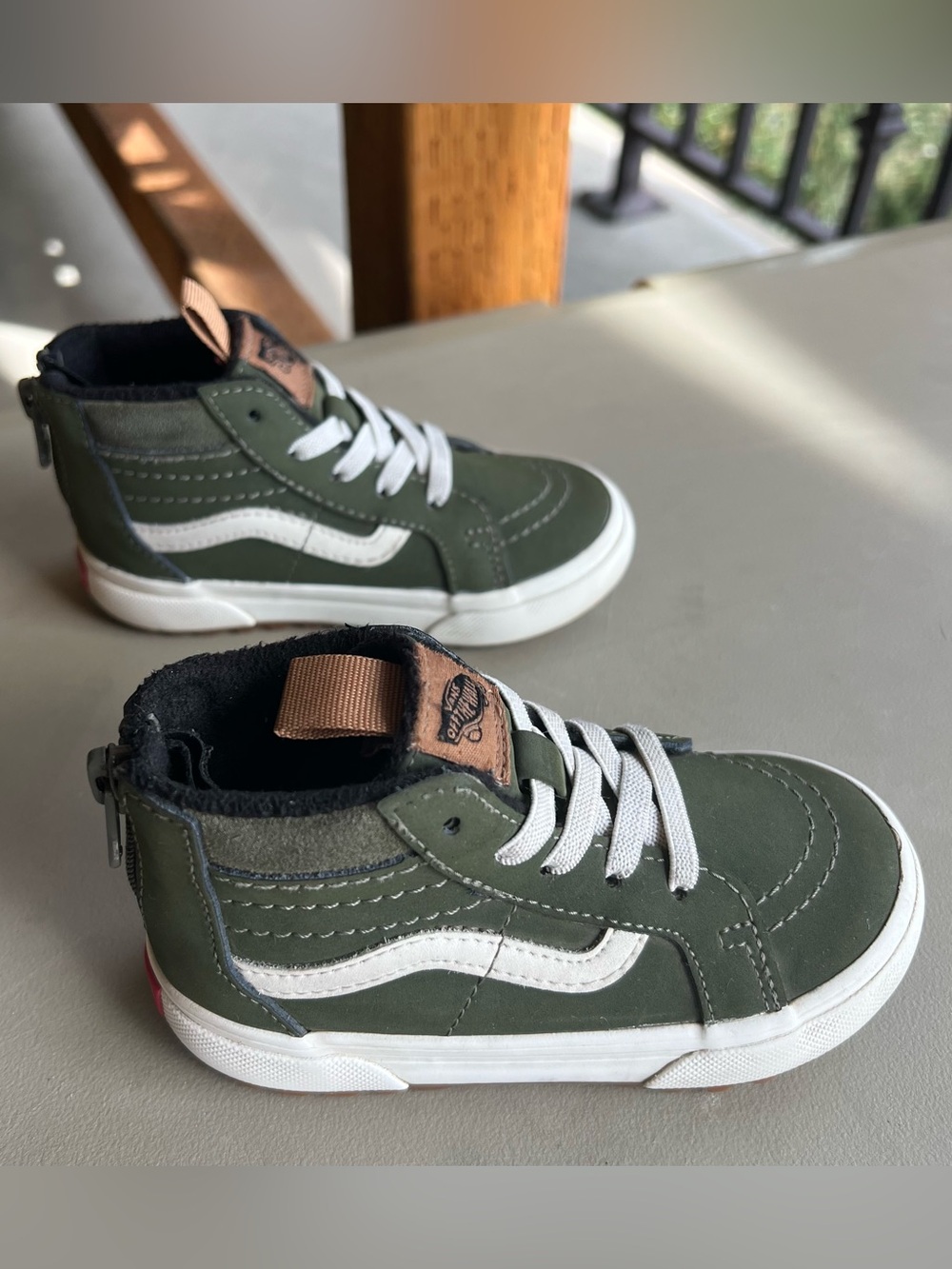 Vans MTE Primaloft Olive High Top Shoes Unisex Toddler 7.5 - Picture 4 of 10